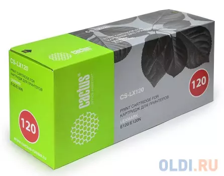 Картридж Cactus CS-LX120 для Lexmark E120N черный 2000стр