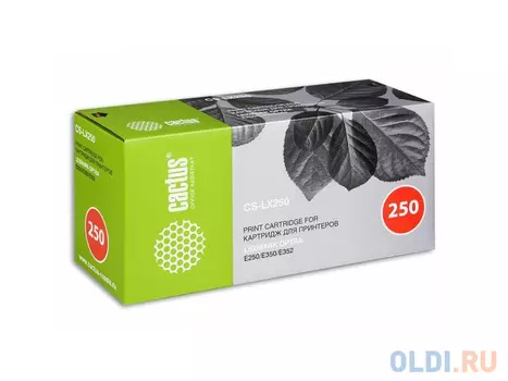 Картридж Cactus CS-LX250 для Lexmark Optra E250 E350 E352 черный 3500стр