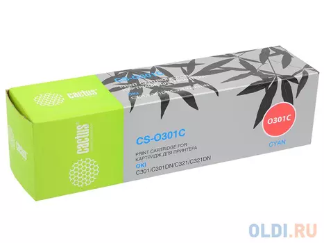 Картридж Cactus CS-O301C 1500стр Голубой