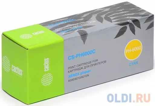 Картридж Cactus CS-PH6000C 1000стр Голубой