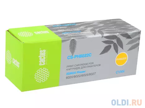 Картридж Cactus CS-PH6022C 1000стр Голубой