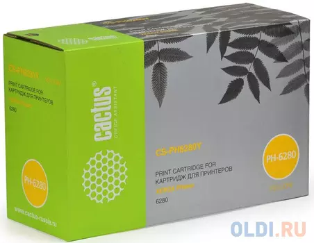 Картридж Cactus CS-PH6280YR 106R01402 для Xerox Phaser 6280 желтый 5900стр