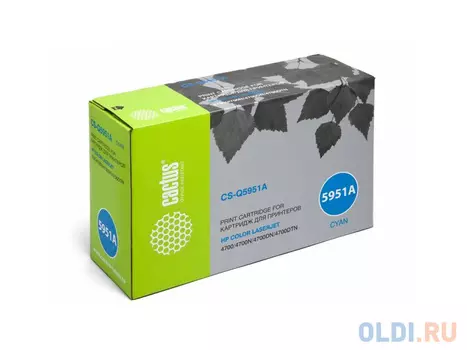 Картридж Cactus CS-Q5951A 10000стр Голубой