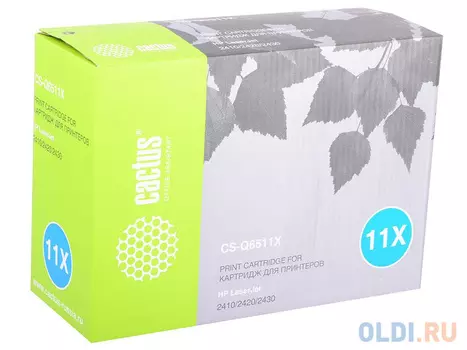 Картридж Cactus CS-Q6511X 12000стр Черный