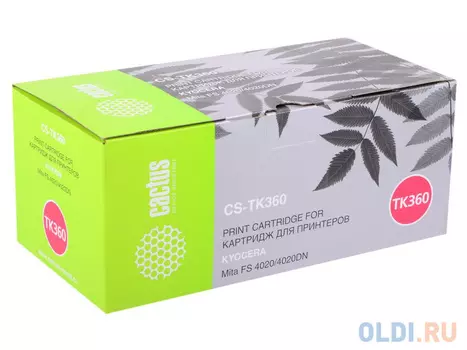 Картридж Cactus CS-TK360 20000стр Черный