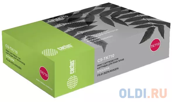 Картридж Cactus CS-TK710 для Kyocera Mita FS 9130/9130DN/ 9530 черный 40000стр