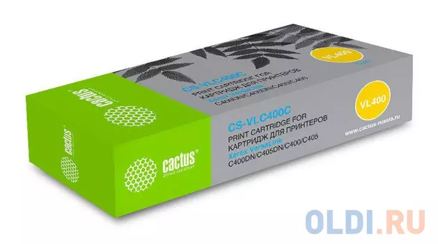 Картридж Cactus CS-VLC400C 8000стр Голубой