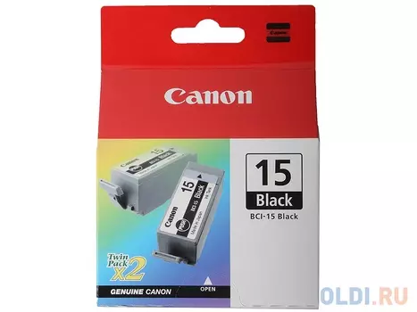 Картридж Canon BCI-15Bk черный для Canon BJ-i70 2pack