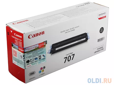 Картридж Canon C-707BK 2500стр Черный
