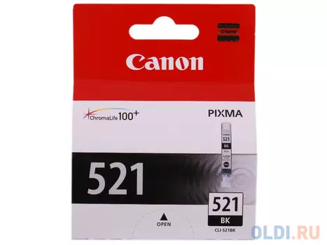 Картридж Canon CLI-521BK CLI-521BK 1505стр Черный