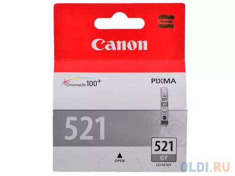 Картридж Canon CLI-521GY CLI-521GY 1395стр Серый