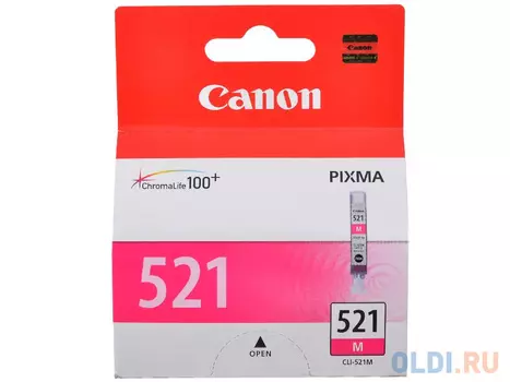Картридж Canon CLI-521M CLI-521M CLI-521M 447стр Пурпурный