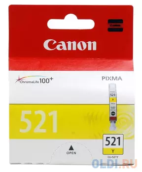 Картридж Canon CLI-521Y CLI-521Y CLI-521Y CLI-521Y 446стр Желтый