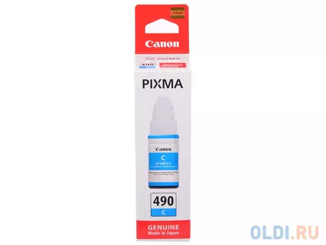 Чернила Canon GI-490 C 7000стр Голубой 0664C001