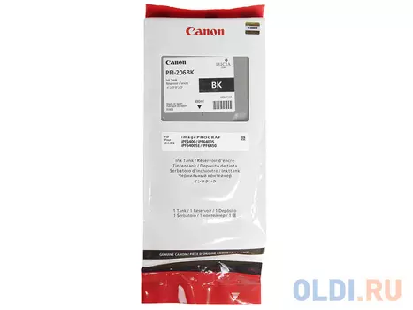 Картридж Canon PFI-206 BK для iPF6400 6450 черный