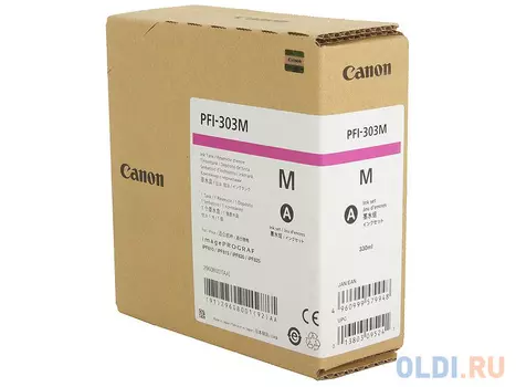 Картридж Canon PFI-303 M для iPF815 825 пурпурный
