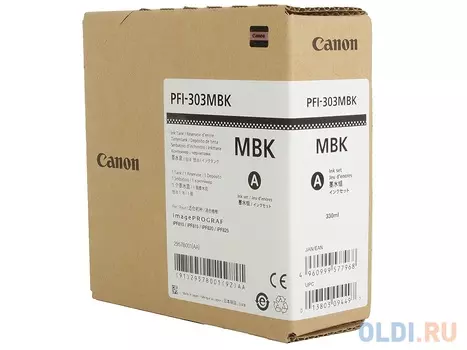 Картридж Canon PFI-303 MBK для iPF815 825 черный матовый