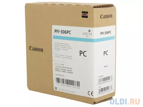 Картридж Canon PFI-306 PC для iPF8300S 8400 9400S 9400 фото голубой
