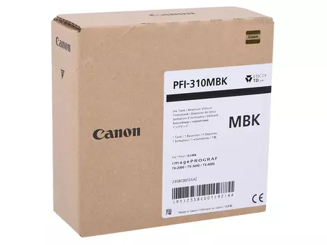 Картридж Canon PFI-310 MBK черный матовый (matte black) 330 мл для Canon iPF TX-2000/3000/4000