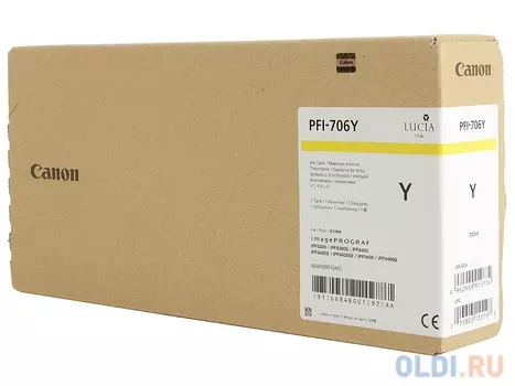 Картридж Canon PFI-706 Y для iPF8300S 8400 9400S 9400 желтый