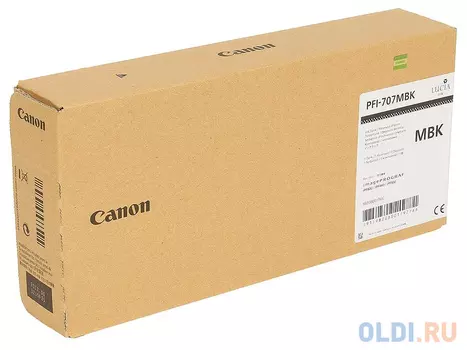 Картридж Canon PFI-707 MBK для iPF830/840/850 черный