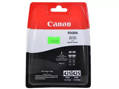 Картридж Canon PGI-425 Twin для iP4840, MG5140, MG5240, MG6140, MG8140. Двойная упаковка. Чёрный. 344 страниц/шт.