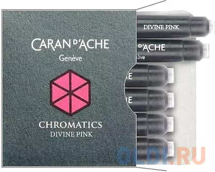 Картридж Caran d`Ache Chromatics Divine Pink для перьевых ручек 6шт 8021.080