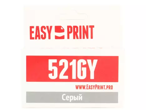 Картридж EasyPrint IC-CLI521GY для Canon PIXMA MP980/990. Серый. с чипом Картридж EasyPrint IC-CLI521GY для Canon PIXMA MP980/990. Серый. 1395 страниц