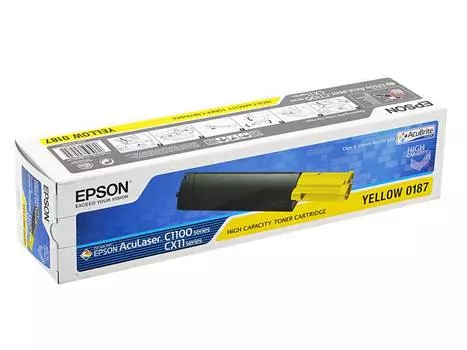 Картридж Epson C13S050187 для Epson AcuLaser C1100 4000стр желтый