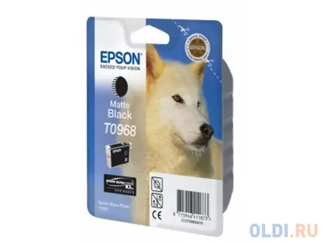 Картридж Epson C13T09684010 T0968 для Epson Stylus Photo R2880 матовый черный
