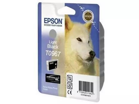 Картридж Epson C13T09694010 T0969 для Epson Stylus Photo R2880 Light Light Black светло-чёрный
