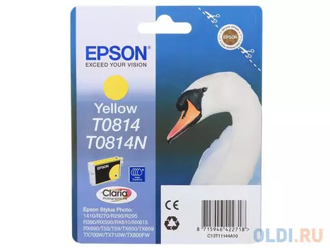 Картридж Epson C13T11144A10 760стр Желтый