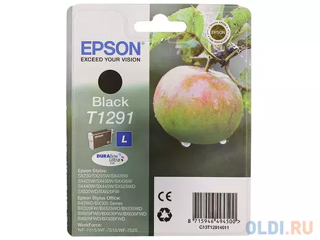 Картридж Epson C13T12914011/C13T12914012/C13T12914021 для Epson Stylus SX420/425/525WD/B42WD/BX320FW/BX625WFD/BX305F черный