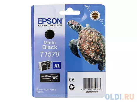 Картридж Epson C13T15784010 для Stylus Photo R3000 черный 850стр
