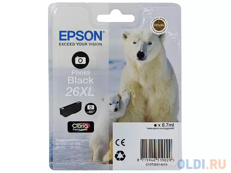 Картридж Epson C13T26214010 C13T26214010 500стр Черный