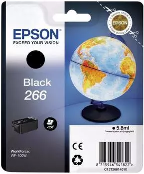 Картридж Epson C13T26614010 черный (black) 5,8 мл для Epson WorkForce WF-100W