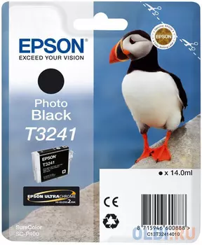 Картридж Epson C13T32414010 для Epson SC-P400 фото черный