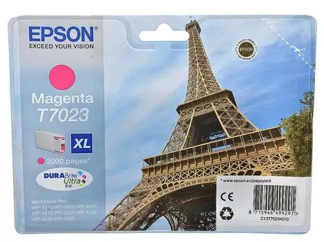 Картридж Epson C13T70234010XL для Epson WP 4000/4500 Series пурпурный 2000стр