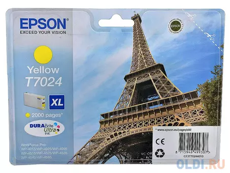 Картридж Epson C13T70244010 2000стр Желтый