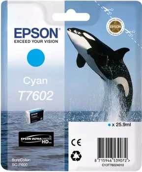 Картридж Epson C13T76024010 голубой (cyan) 25,9 мл для Epson SC-P600