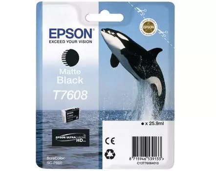 Картридж Epson C13T76084010 черный матовый (matte black) 25,9 мл для Epson SureColor SC-P600