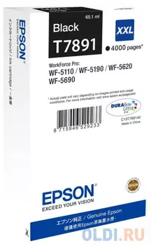 Картридж Epson C13T789140 для WF-5xxx черный