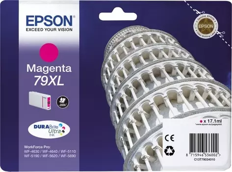 Картридж Epson C13T79034010 пурпурный (magenta) 2600 стр. для Epson WorkForce Pro WF-5110DW/5620DWF