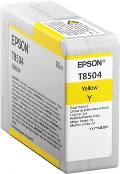 Картридж Epson C13T850400 желтый (yellow) 80 мл для Epson SureColor SC-P800