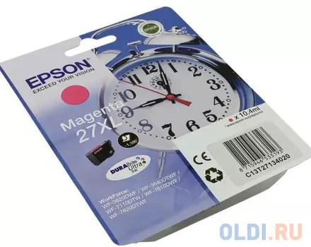 Картридж Epson CLI-471XLM для Epson WorkForce WF-3620 1100стр Пурпурный