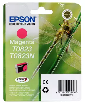 Картридж Epson Original T08234A для R270/390/RX590 пурпурный (C13T11234A10)
