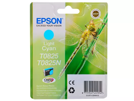 Картридж Epson Original T08254A для R270/390/RX590 светло-голубой (C13T11254A10)