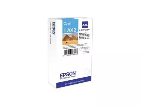 Картридж Epson С13Т701240XXL для WP 4000/4500 Series голубой 3400стр