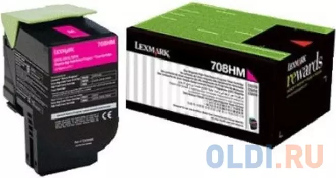 Картридж F+imaging пурпурный 3000 стр. для Lexmark CS310, CS410, CS510 (аналог 70C8HME)