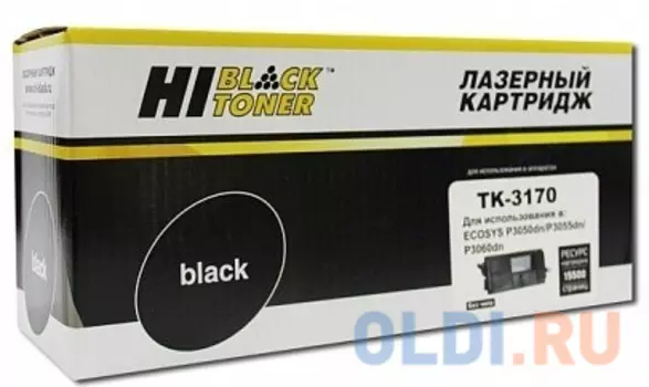 Картридж Hi-Black TK-3170 15500стр Черный